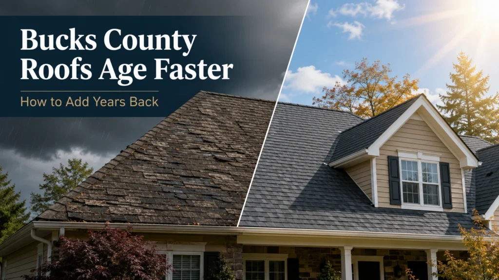 Why Bucks County Roofs Age Faster Than Homeowners Expect — And How to Add Years Back